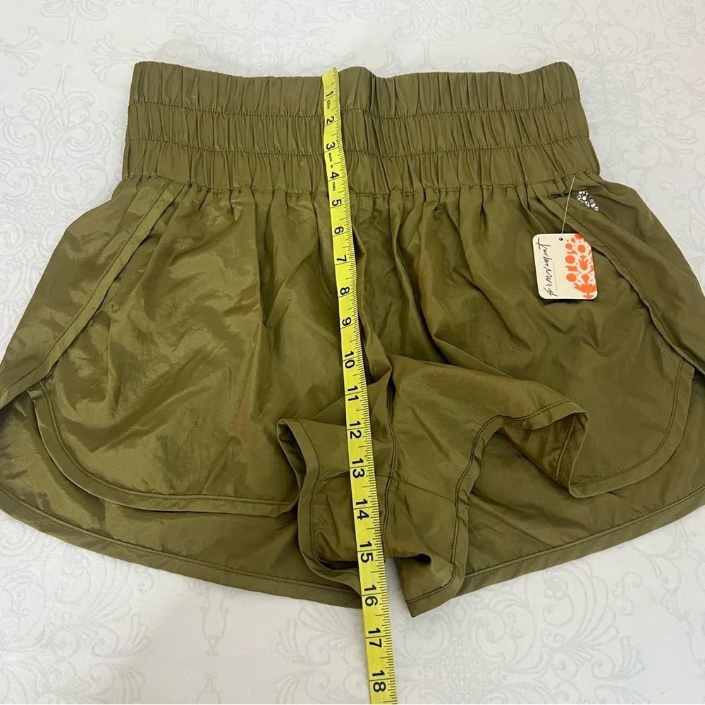 NWT Free People The Way Home Shorts In Army Green Size Large
